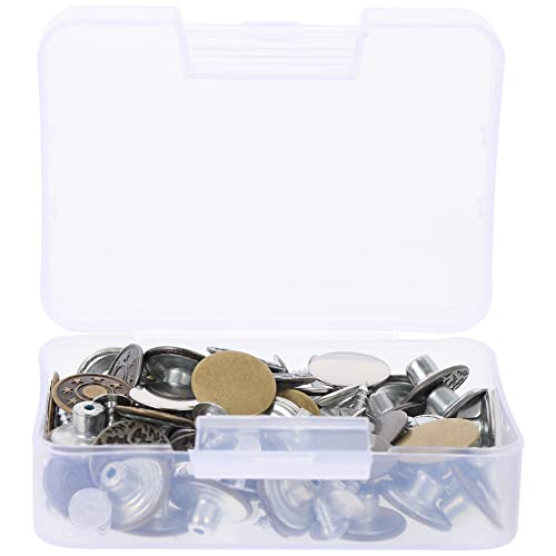 WEKAMOS 1 Karton Jeans Knopf Abnehmbare Hosenknöpfe Praktische DIY Lösung für Jeans und Hosen Wiederverwendbar Installieren von WEKAMOS