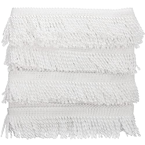 WEKAMOS 1 Rolle DIY Fransenborte für Vorhänge Sofas und Handwerksprojekte Hochwertiges Dekoratives Zubehör für Kreative Gestaltung von Möbeln und Heimtextilien Rolle Weiß WEKAMOS 1 Rolle DIY Fransenborte für Vorhänge Sofas und Handwerksprojekte Hochwertiges Dekoratives Zubehör für Kreative Gestaltung von Möbeln und Heimtextilien Rolle Weiß von WEKAMOS