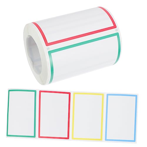 WEKAMOS 1 Rolle Namensschild Aufkleber mit Bunten Rändern Selbstklebende Etiketten für Schule Büro und Partys DIY Namensetiketten Beschriften und Organisieren WEKAMOS 1 Rolle Namensschild Aufkleber mit Bunten Rändern Selbstklebende Etiketten für Schule Büro und Partys DIY Namensetiketten Beschriften und Organisieren von WEKAMOS