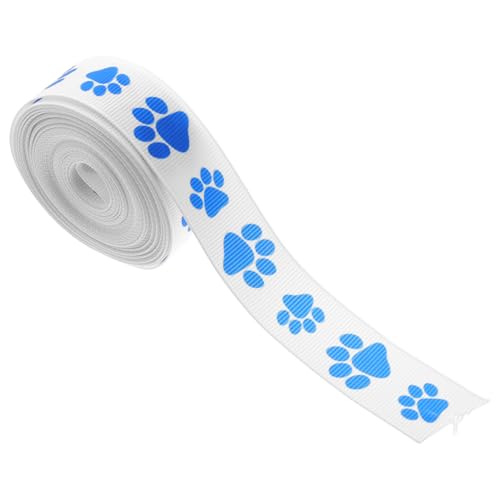 WEKAMOS 1 Rolle Paw Print Geschenkband aus Polyester für Bastelarbeiten Dekorationen und Yards für Partys und Feiertage WEKAMOS 1 Rolle Paw Print Geschenkband aus Polyester für Bastelarbeiten Dekorationen und Yards für Partys und Feiertage von WEKAMOS