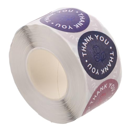WEKAMOS 1 Rolle Runde Rosen Danke Aufkleber Selbstklebende Etiketten für Hochzeiten Geburtstage und Versiegeln von Verpackungen Ausdruck von WEKAMOS 1 Rolle Runde Rosen Danke Aufkleber Selbstklebende Etiketten für Hochzeiten Geburtstage und Versiegeln von Verpackungen Ausdruck von von WEKAMOS