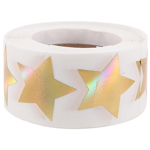 WEKAMOS 1 Rolle Selbstklebende Fünfzackige Sterne Aufkleber mit Farbigen Glänzenden Etiketten für Umschläge DIY Projekte Geschenkverpackungen und WEKAMOS 1 Rolle Selbstklebende Fünfzackige Sterne Aufkleber mit Farbigen Glänzenden Etiketten für Umschläge DIY Projekte Geschenkverpackungen und von WEKAMOS