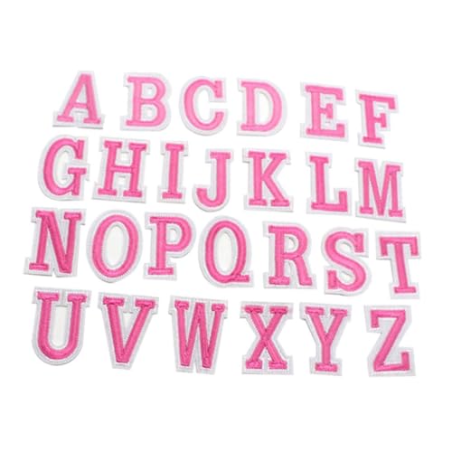 WEKAMOS 1 Satz DIY Buchstaben Patches Rosa Alphabet Aufnäher für Kleidung Taschen Accessoires zum Dekorieren und Reparieren von Jeansjacken Shirts und Mehr WEKAMOS 1 Satz DIY Buchstaben Patches Rosa Alphabet Aufnäher für Kleidung Taschen Accessoires zum Dekorieren und Reparieren von Jeansjacken Shirts und Mehr von WEKAMOS