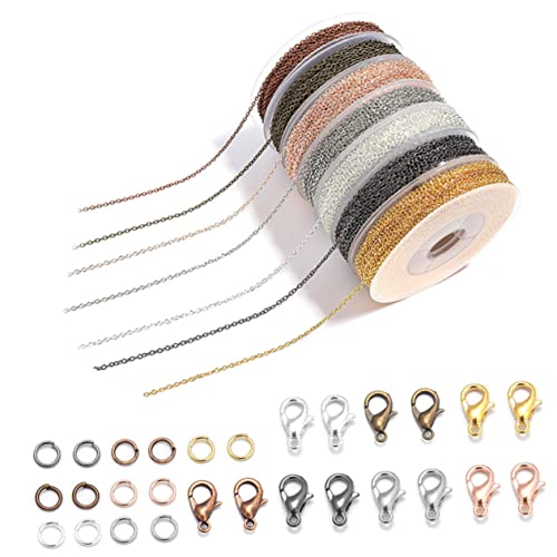 WEKAMOS 1 Satz DIY Kettenverlängerungs mit Metallkette und Karabinerverschlüssen Schmuckzubehör für Armbänder und Mehr Farben WEKAMOS 1 Satz DIY Kettenverlängerungs mit Metallkette und Karabinerverschlüssen Schmuckzubehör für Armbänder und Mehr Farben von WEKAMOS