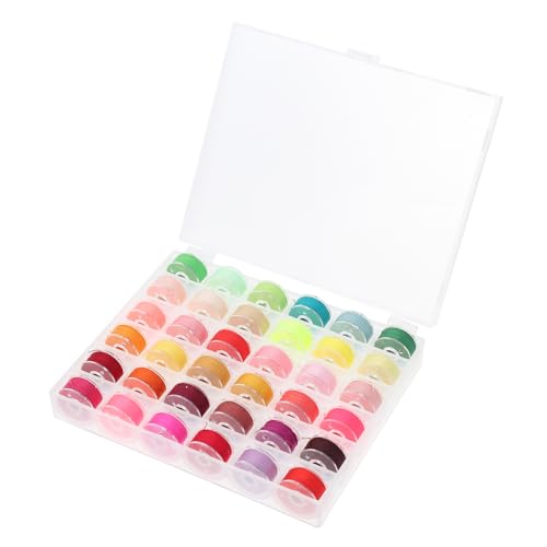WEKAMOS 1 Satz Farben Nähgarn mit Spulenhalter Tragbare Nähfäden für Nähmaschinen und Handnähprojekte für Anfänger und DIY Enthusiasten WEKAMOS 1 Satz Farben Nähgarn mit Spulenhalter Tragbare Nähfäden für Nähmaschinen und Handnähprojekte für Anfänger und DIY Enthusiasten von WEKAMOS