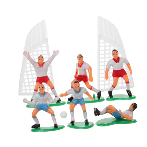WEKAMOS 1 Satz Footballteam Dekoration Ornamente Fußball-Themen-Topper Mini-Fußballer Fußball Kuchendekoration Fußball Dekoration für Geburtstagskuchen Miniatur-Fußball- PVC WEKAMOS 1 Satz Footballteam Dekoration Ornamente Fußball-Themen-Topper Mini-Fußballer Fußball Kuchendekoration Fußball Dekoration für Geburtstagskuchen Miniatur-Fußball- PVC von WEKAMOS