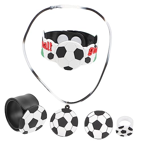 WEKAMOS 1 Satz Fußball-Party- Halskette Jungs sportlich für kindergeburtstags mitgebsel fußball geschenkideen einhandzwinge lustiger Ring Neuheit Brosche DIY-Ring PVC WEKAMOS 1 Satz Fußball-Party- Halskette Jungs sportlich für kindergeburtstags mitgebsel fußball geschenkideen einhandzwinge lustiger Ring Neuheit Brosche DIY-Ring PVC von WEKAMOS