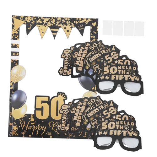 WEKAMOS 1 Satz Geburtstagspapiergläser Lustige Dekorationen für Fotokabinen Requisiten für die Feier zum 50. Geburtstag Accessoires für die Feier zum 50. Geburtstag Sonnenbrille für Fotos WEKAMOS 1 Satz Geburtstagspapiergläser Lustige Dekorationen für Fotokabinen Requisiten für die Feier zum 50. Geburtstag Accessoires für die Feier zum 50. Geburtstag Sonnenbrille für Fotos von WEKAMOS