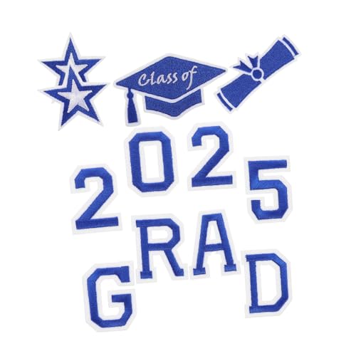 WEKAMOS 1 Satz Graduation Aufbügler Patches Gestickte Applikationen für Rucksäcke Hüte und Jacken zur Dekoration und Diy Reparatur WEKAMOS 1 Satz Graduation Aufbügler Patches Gestickte Applikationen für Rucksäcke Hüte und Jacken zur Dekoration und Diy Reparatur von WEKAMOS