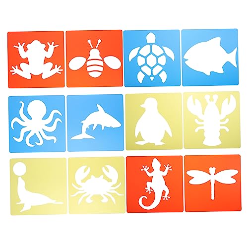 WEKAMOS 1 Satz Hollow Animals Schablonen Set für Teiliges Wiederverwendbares Malschablonen Set für Kreative DIY Projekte und Zeichnen mit Tieren WEKAMOS 1 Satz Hollow Animals Schablonen Set für Teiliges Wiederverwendbares Malschablonen Set für Kreative DIY Projekte und Zeichnen mit Tieren von WEKAMOS