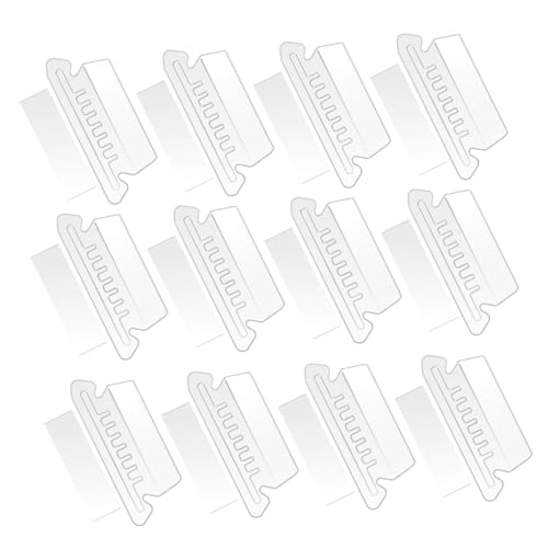 WEKAMOS 1 Satz Klassifizierungstabs und Einsätzen für Hängeordner Transparente PVC Label für Aktenordner Beschriftbare Etiketten für Büro und Hotelorganisation von WEKAMOS