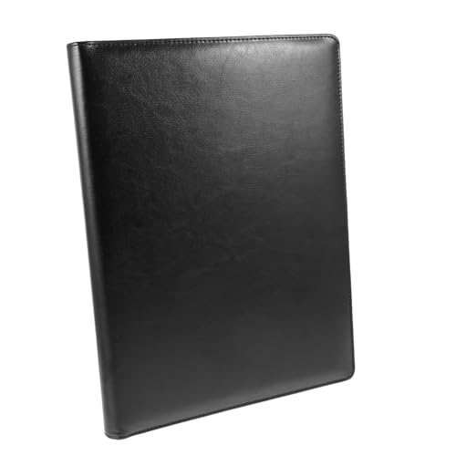 WEKAMOS 1 Satz Portfolio Organizer Ordner mit Notizbuch Aktentasche für Dokumente für Büro und Studium Notizzettel Schwarz Interaktive Ablage für Karten und Unterlagen von WEKAMOS