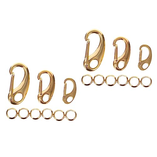WEKAMOS 1 Satz Schmuckverschluss Set Teiliges DIY Zubehör mit Lobster Clasp und Schlüsselringen Robuste Verbindung für Handgemachte Projekte Langlebig und Praktisch für Arbeiten von WEKAMOS