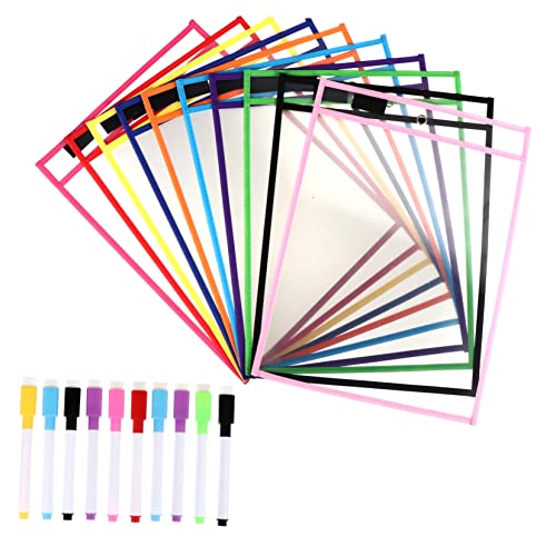 WEKAMOS 1 Satz Wiederverwendbare PVC Dry Erase Dokumententaschen mit Stiften und Stiftschutzhüllen Kreative Abwischbare Taschen für Büro Schule und Zuhause Set WEKAMOS 1 Satz Wiederverwendbare PVC Dry Erase Dokumententaschen mit Stiften und Stiftschutzhüllen Kreative Abwischbare Taschen für Büro Schule und Zuhause Set von WEKAMOS