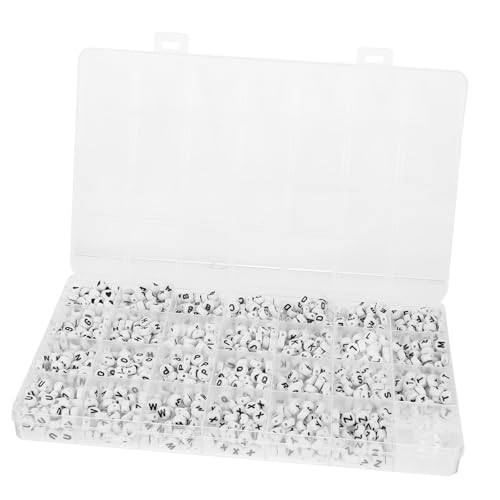 WEKAMOS 1 Schachtel Acryl Buchstabenperlen Bunt DIY Schmuckperlen für Armbänder Halsketten Basteln Kreative DIY Perlen für Erwachsene WEKAMOS 1 Schachtel Acryl Buchstabenperlen Bunt DIY Schmuckperlen für Armbänder Halsketten Basteln Kreative DIY Perlen für Erwachsene von WEKAMOS