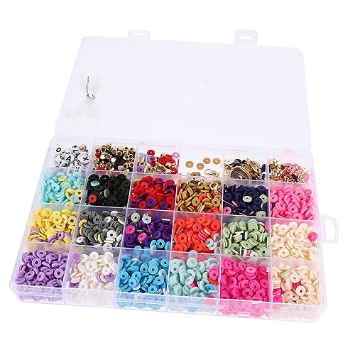 WEKAMOS 1 Schachtel DIY Armband Kit mit Weichen Tonperlen Set Dekorative Perlen für Schmuckherstellung für Freundschaftsarmbänder und Kreative Bastelprojekte WEKAMOS 1 Schachtel DIY Armband Kit mit Weichen Tonperlen Set Dekorative Perlen für Schmuckherstellung für Freundschaftsarmbänder und Kreative Bastelprojekte von WEKAMOS