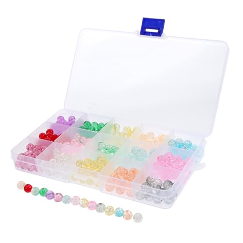 WEKAMOS 1 Schachtel Glasperlen mit Robuste und Langlebige Runde Glasperlen für DIY Schmuckherstellung Dekorative Perlen zum Auffädeln für Armbänder Halsketten Kreative Bastelprojekte WEKAMOS 1 Schachtel Glasperlen mit Robuste und Langlebige Runde Glasperlen für DIY Schmuckherstellung Dekorative Perlen zum Auffädeln für Armbänder Halsketten Kreative Bastelprojekte von WEKAMOS