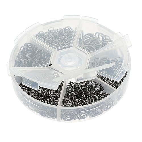 WEKAMOS 1 Schachtel Hängende Verbindung Ringe Offene Sprungringe für Schmuckherstellung Teiliges Schwarz für Armbänder DIY Bastelprojekte WEKAMOS 1 Schachtel Hängende Verbindung Ringe Offene Sprungringe für Schmuckherstellung Teiliges Schwarz für Armbänder DIY Bastelprojekte von WEKAMOS