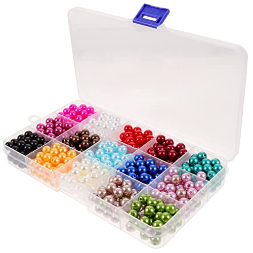 WEKAMOS 1 Schachtel Runde Perlen für Schmuckherstellung Künstliche Perlen Bunten Farben für DIY Armbänder und Glatte Oberfläche für Kreative Bastelprojekte WEKAMOS 1 Schachtel Runde Perlen für Schmuckherstellung Künstliche Perlen Bunten Farben für DIY Armbänder und Glatte Oberfläche für Kreative Bastelprojekte von WEKAMOS