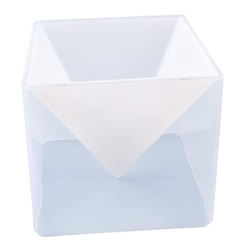 WEKAMOS 1 Stück Pyramidenform Silikonform für DIY Dekoration Einteilige Langlebige Gießform für Kreative Projekte Wohnräumen Schlafzimmern und Mehr Sicheres Material Leicht zu Reinigen von WEKAMOS