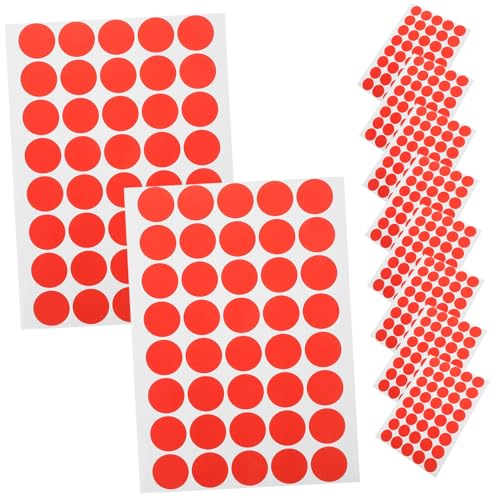 WEKAMOS 10 Blatt Punkt Aufkleber Selbstklebend Farbcodierung Etiketten Klassifizierungsaufkleber Rot Kleine Runde Sticker Zum Beschriften Für Büro Zuhause Schule WEKAMOS 10 Blatt Punkt Aufkleber Selbstklebend Farbcodierung Etiketten Klassifizierungsaufkleber Rot Kleine Runde Sticker Zum Beschriften Für Büro Zuhause Schule von WEKAMOS