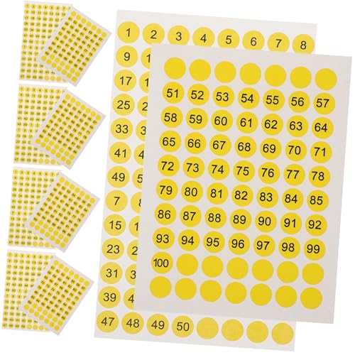 WEKAMOS 10 Blatt Zahlensticker Runde Digitale Aufkleber für Organisation Selbstklebende Nummernaufkleber für Büro Zuhause Schule und Veranstaltungen WEKAMOS 10 Blatt Zahlensticker Runde Digitale Aufkleber für Organisation Selbstklebende Nummernaufkleber für Büro Zuhause Schule und Veranstaltungen von WEKAMOS