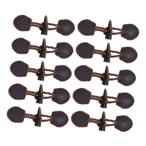 WEKAMOS 10 Paare Horn Knebelknöpfe aus Widerstandsfähigem Harz Vintage Nähknöpfe für Wintermäntel und Jacken Dekorative Verschlussknöpfe für Wollmäntel und Dufflecoats WEKAMOS 10 Paare Horn Knebelknöpfe aus Widerstandsfähigem Harz Vintage Nähknöpfe für Wintermäntel und Jacken Dekorative Verschlussknöpfe für Wollmäntel und Dufflecoats von WEKAMOS
