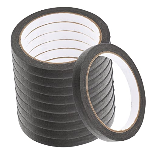 WEKAMOS 10 Rollen Schwarzes Washi Tape Temperaturbeständiges Selbstklebendes Maler Maskierband Vielseitig für Sprühlack Dekoration DIY und Schutz Beim Basteln WEKAMOS 10 Rollen Schwarzes Washi Tape Temperaturbeständiges Selbstklebendes Maler Maskierband Vielseitig für Sprühlack Dekoration DIY und Schutz Beim Basteln von WEKAMOS