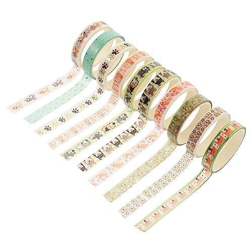 WEKAMOS 10 Rollen Washi Tape mit Haustier Muster Dekoratives Klebeband für Scrapbooking DIY Tagebuch und Bastelprojekte Leicht Abziehbar und Rückstandsfrei für Bastel und WEKAMOS 10 Rollen Washi Tape mit Haustier Muster Dekoratives Klebeband für Scrapbooking DIY Tagebuch und Bastelprojekte Leicht Abziehbar und Rückstandsfrei für Bastel und von WEKAMOS