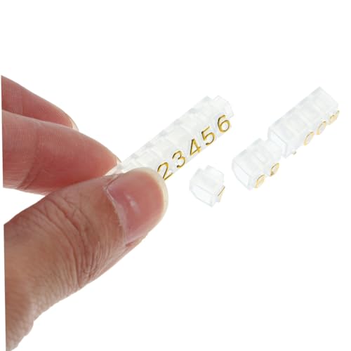WEKAMOS 10 Saiten Transparente Preiswürfel aus Robustem Teiliges mit Zahlen für Schmuck und Einzelhandelsanzeigen Langlebige Preisanzeige mit Stabilem Standfuß für Juwelier und Ladentheke WEKAMOS 10 Saiten Transparente Preiswürfel aus Robustem Teiliges mit Zahlen für Schmuck und Einzelhandelsanzeigen Langlebige Preisanzeige mit Stabilem Standfuß für Juwelier und Ladentheke von WEKAMOS