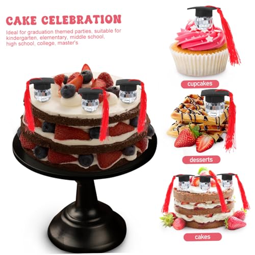WEKAMOS 10 Stück Abschlusskappen Cupcake Dekoration mit Realistischen Quasten Einfache Diy Tortendeko für Absolventenparty Geeignet für Kindergarten Doktorfeier Party Cupcake Topper WEKAMOS 10 Stück Abschlusskappen Cupcake Dekoration mit Realistischen Quasten Einfache Diy Tortendeko für Absolventenparty Geeignet für Kindergarten Doktorfeier Party Cupcake Topper von WEKAMOS