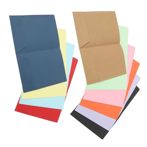 WEKAMOS 10 Stück Aktenordner aktenorganizer bürobedarf Vertragsmappe Dateiordner büromaterial bürozubehör Ordner mit mehreren Taschen Notizbuchteiler mit Taschen Aktentaschenordner Papier von WEKAMOS