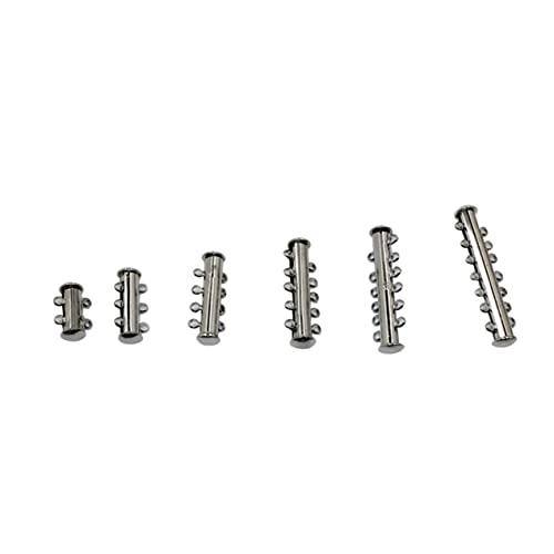 WEKAMOS 10 Stück DIY Schmuckzubehör Metall Multi Strang Rohrverschluss für und Armbänder Magnetverschluss für Schmuckherstellung Fach Löchern WEKAMOS 10 Stück DIY Schmuckzubehör Metall Multi Strang Rohrverschluss für und Armbänder Magnetverschluss für Schmuckherstellung Fach Löchern von WEKAMOS