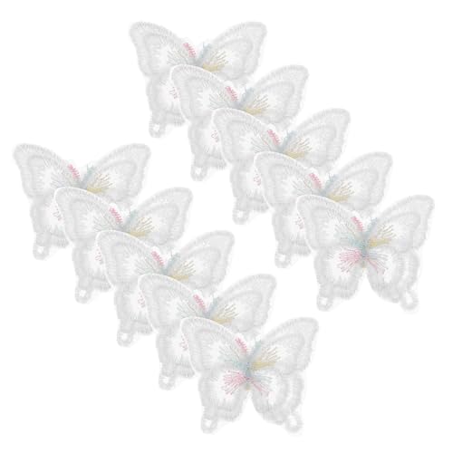 WEKAMOS 10 Stück Doppellagige Schmetterlings Stoffflicken Stickerei Schmetterlings Applikation Stickerei Für Brautkleider Flicken Für Kleidung WEKAMOS 10 Stück Doppellagige Schmetterlings Stoffflicken Stickerei Schmetterlings Applikation Stickerei Für Brautkleider Flicken Für Kleidung von WEKAMOS