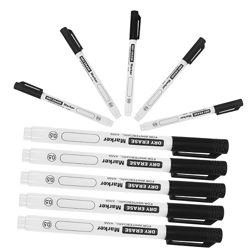 WEKAMOS 10 Stück Dünne Whiteboard Marker Abwaschbare Stifte für Schule und Büro Schwarz für Glatte Oberflächen Sichere und Gesunde Anwendung WEKAMOS 10 Stück Dünne Whiteboard Marker Abwaschbare Stifte für Schule und Büro Schwarz für Glatte Oberflächen Sichere und Gesunde Anwendung von WEKAMOS
