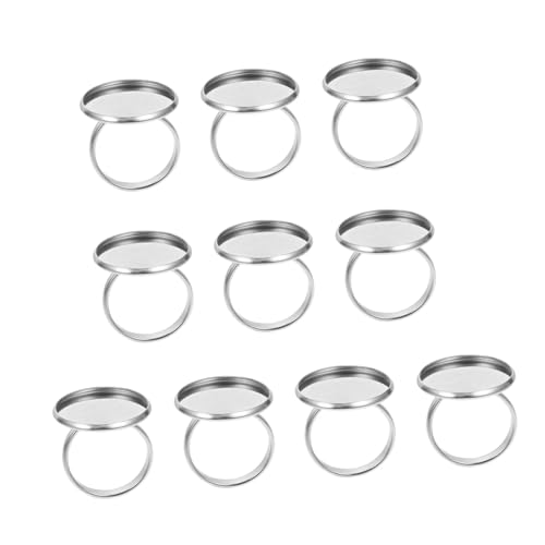 WEKAMOS 10 Stück Einstellbare Ringbasen Teiliges für DIY Schmuckherstellung Langlebig und Praktisch für Kreative Ringdesigns und Personalisierte WEKAMOS 10 Stück Einstellbare Ringbasen Teiliges für DIY Schmuckherstellung Langlebig und Praktisch für Kreative Ringdesigns und Personalisierte von WEKAMOS