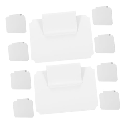 WEKAMOS 10 Stück Etikettenhalter Clip behälter Schranketikett Korb-Etikett Aufbewahrungskorb Etiketten für Körbe Speisekammeretiketten zum Organisieren Küchenetiketten Korbetikett PVC Weiß WEKAMOS 10 Stück Etikettenhalter Clip behälter Schranketikett Korb-Etikett Aufbewahrungskorb Etiketten für Körbe Speisekammeretiketten zum Organisieren Küchenetiketten Korbetikett PVC Weiß von WEKAMOS