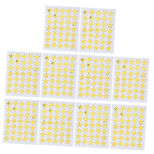 WEKAMOS 10 Stück Goldene Glitzer Stern Aufkleber Selbstklebend Ablösbar als Belohnung für Schüler für Schulcharts Urkunden Dekoration von Umschlägen und Bastelprojekte WEKAMOS 10 Stück Goldene Glitzer Stern Aufkleber Selbstklebend Ablösbar als Belohnung für Schüler für Schulcharts Urkunden Dekoration von Umschlägen und Bastelprojekte von WEKAMOS