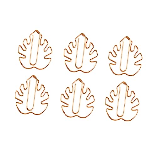 WEKAMOS 10 Stück Kreative Papierklammern im Tortoise Leaf Design Lustige Büroklammern für Notizen und Lesezeichen aus Robustem für Büro und Zuhause von WEKAMOS