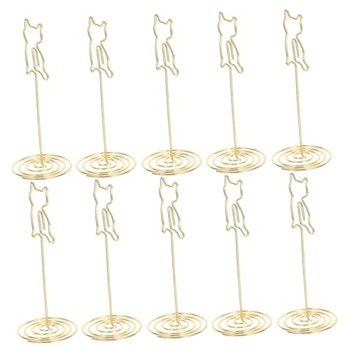 WEKAMOS 10 Stück Metall Memo Clip Halter Starker Tischkartenhalter für Notizen Visitenkarten Tischnummern Vielseitiger Büro Hochzeitsständer für Restaurants Partys Empfang WEKAMOS 10 Stück Metall Memo Clip Halter Starker Tischkartenhalter für Notizen Visitenkarten Tischnummern Vielseitiger Büro Hochzeitsständer für Restaurants Partys Empfang von WEKAMOS