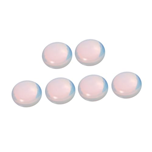 WEKAMOS 10 Stück Opalstein Schmucksteine Flachboden DIY Anhänger Charms für Damen Mädchen Handgefertigter Schmuck Zubehör von WEKAMOS