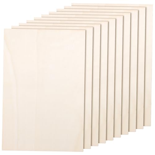 WEKAMOS 10 Stück Teiliges Blanko Holzplatten Unbehandelte Holztafeln zum Basteln Gravieren Malen DIY Kreative Holzbretter für Kunst und Handwerk WEKAMOS 10 Stück Teiliges Blanko Holzplatten Unbehandelte Holztafeln zum Basteln Gravieren Malen DIY Kreative Holzbretter für Kunst und Handwerk von WEKAMOS