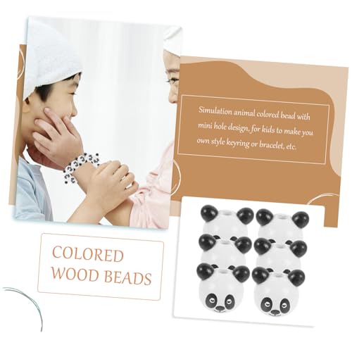 WEKAMOS 10 Stück Teiliges Bunte Holzperlen Tierkopf Panda Natürliche Material Holzperlen mit Mini Kreative DIY Schmuckperlen für Armband Basteln und Schmuckherstellung WEKAMOS 10 Stück Teiliges Bunte Holzperlen Tierkopf Panda Natürliche Material Holzperlen mit Mini Kreative DIY Schmuckperlen für Armband Basteln und Schmuckherstellung von WEKAMOS