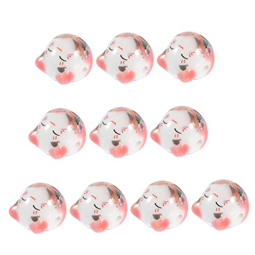 WEKAMOS 10 Stück Teiliges Bunte Keramik Glückskatze Perlen mit DIY Schmuck Zubehör für Armbänder Basteln Leicht zu Fädeln für Handgemachte Geschenke und Dekorationen WEKAMOS 10 Stück Teiliges Bunte Keramik Glückskatze Perlen mit DIY Schmuck Zubehör für Armbänder Basteln Leicht zu Fädeln für Handgemachte Geschenke und Dekorationen von WEKAMOS