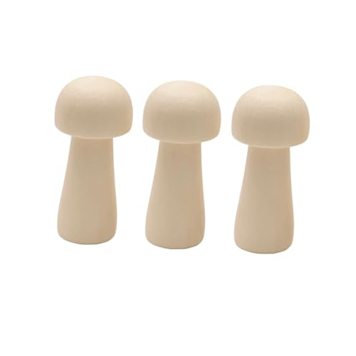 WEKAMOS 10 Stück Teiliges DIY Holzpilz Modellspielzeug Naturbelassene Holzfigur zum Bemalen Kreative Bastelidee für Glatte Oberfläche Fördert Fantasie und Handwerkliches Geschick WEKAMOS 10 Stück Teiliges DIY Holzpilz Modellspielzeug Naturbelassene Holzfigur zum Bemalen Kreative Bastelidee für Glatte Oberfläche Fördert Fantasie und Handwerkliches Geschick von WEKAMOS