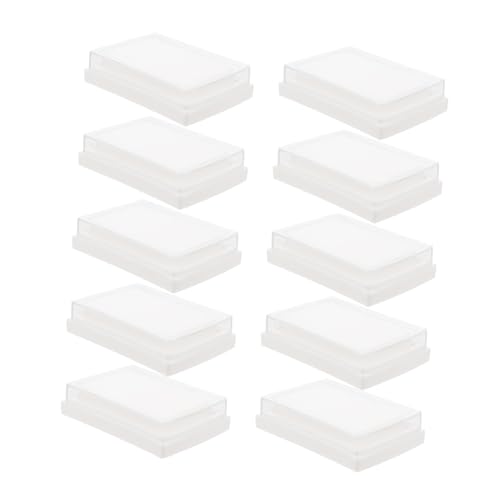 WEKAMOS 10 Stück Teiliges DIY Stempelkissen Hochwertigem Schwamm Leere Fingerabdruck Stempelkissen für Kreative Bastelprojekte Geeignet von WEKAMOS