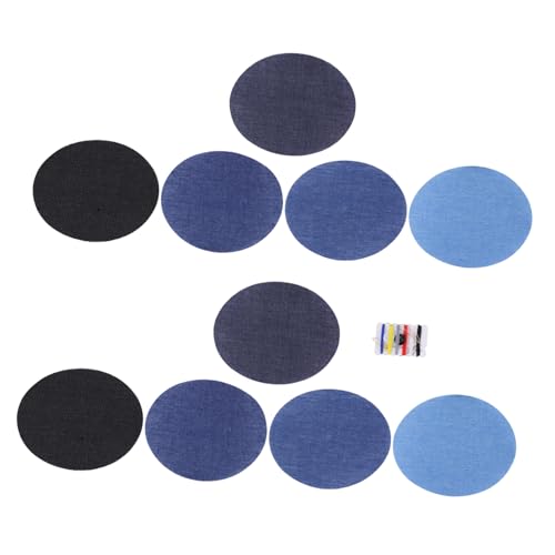 WEKAMOS 10 Stück Teiliges Denim Bügelflicken Oval Robuste Jeans Patches aus Baumwolle zum Aufbügeln und Nähen Vielseitig für Rucksack Kleidung Knie und Hüfte Einfache Reparatur und WEKAMOS 10 Stück Teiliges Denim Bügelflicken Oval Robuste Jeans Patches aus Baumwolle zum Aufbügeln und Nähen Vielseitig für Rucksack Kleidung Knie und Hüfte Einfache Reparatur und von WEKAMOS