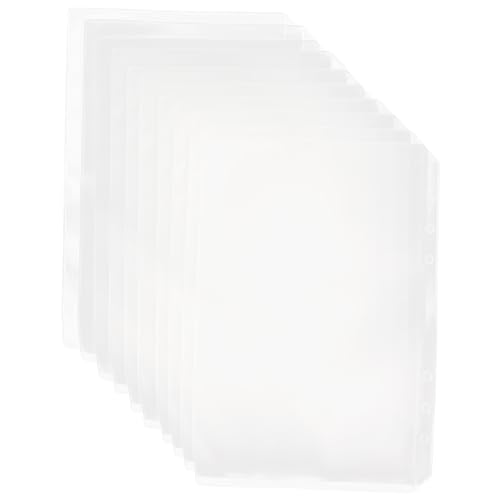 WEKAMOS 10 Stück Teiliges Dokumententaschen Transparente Gelochte Loseblatt Hüllen Wiederverwendbare Ordner Einlagen für Büro Schule Reise zur Flexiblen Aktenorganisation WEKAMOS 10 Stück Teiliges Dokumententaschen Transparente Gelochte Loseblatt Hüllen Wiederverwendbare Ordner Einlagen für Büro Schule Reise zur Flexiblen Aktenorganisation von WEKAMOS