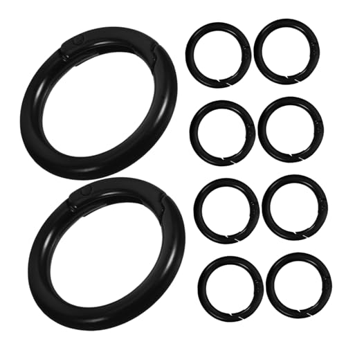 WEKAMOS 10 Stück Teiliges Federöffnung Schlüsselringe aus Langlebiger Legierung Runde Spring ring schnappverschlüsse für Schlüsselanhänger Geldbörsen Taschen Vielseitige Karabiner Clips WEKAMOS 10 Stück Teiliges Federöffnung Schlüsselringe aus Langlebiger Legierung Runde Spring ring schnappverschlüsse für Schlüsselanhänger Geldbörsen Taschen Vielseitige Karabiner Clips von WEKAMOS