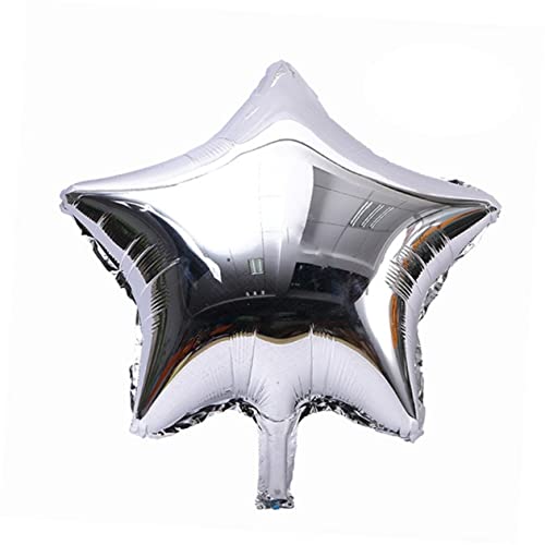 WEKAMOS 10 Stück Teiliges Folienballon Stern Silber Heliumgeeignete Partydekoration für Valentinstag Hochzeit Geburtstag Langlebige Wiederverwendbare Sternluftballons für Feierlichkeiten WEKAMOS 10 Stück Teiliges Folienballon Stern Silber Heliumgeeignete Partydekoration für Valentinstag Hochzeit Geburtstag Langlebige Wiederverwendbare Sternluftballons für Feierlichkeiten von WEKAMOS